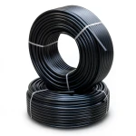 أنابيب HDPE PE 80 ضغط 4.8 بار قطر خارجي 32 مم سمك 2.3 مم أسود