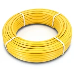 أنابيب HDPE PE 100 ضغط 6 بار قطر خارجي 90 مم سمك 5.2 مم لون أصفر