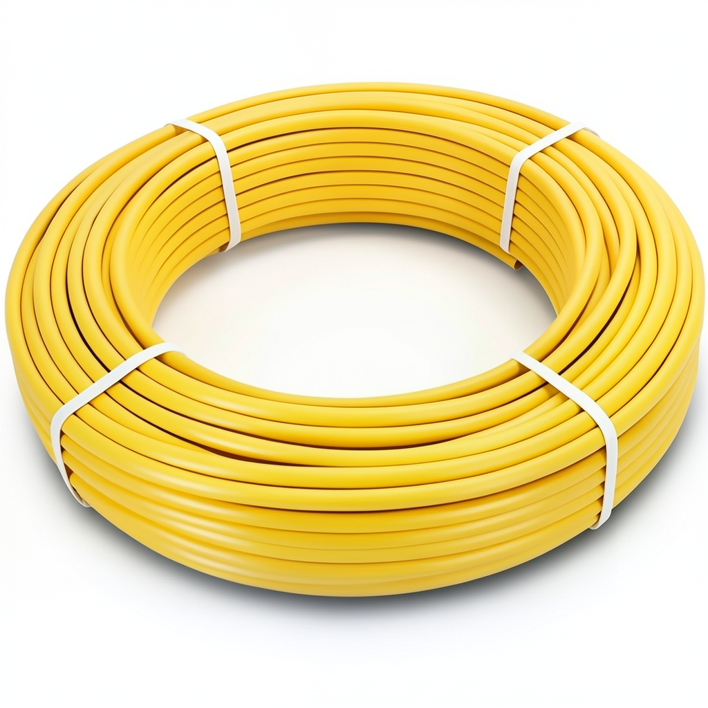 أنابيب HDPE الراجحي PE 100 ضغط 6 بار قطر خارجي 110 مم سمك 6.3 مم لون أصفر