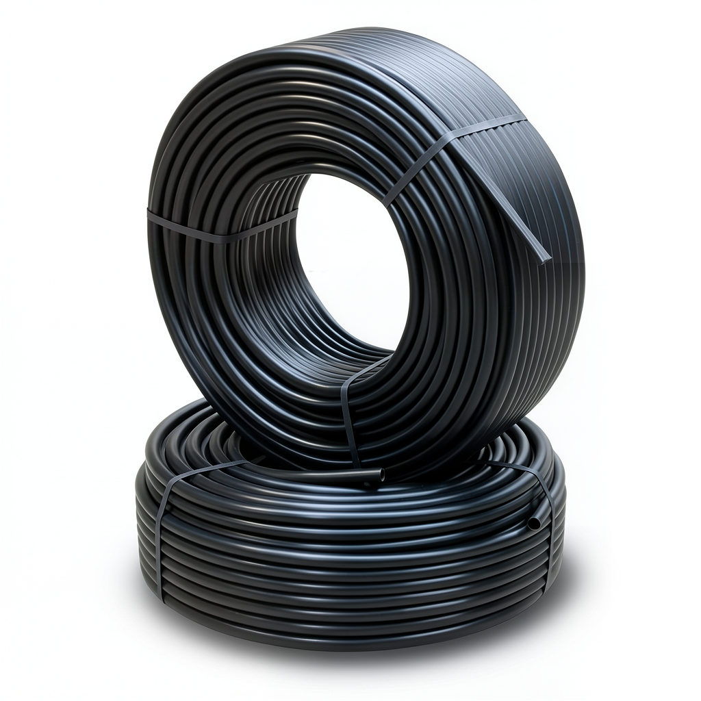 أنابيب HDPE PE 80 ضغط 4.8 بار قطر خارجي 63 مم سمك 3.6 مم لون أسود