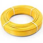 أنابيب HDPE PE 80 ضغط 4.8 بار قطر خارجي 20 مم سمك 2.3 مم لون أصفر
