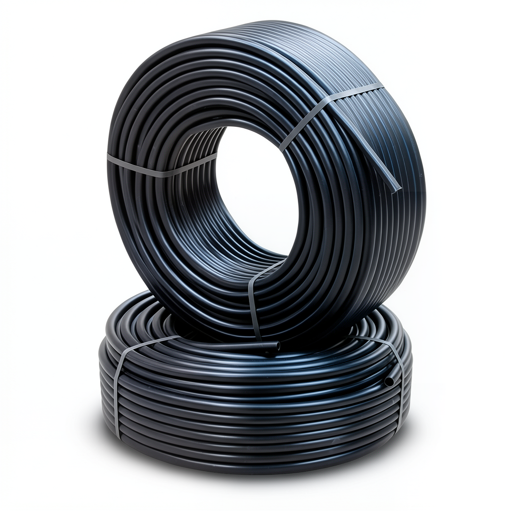 أنابيب HDPE PE 80 ضغط 4.8 بار قطر خارجي 110 مم سمك 6.3 مم لون أسود