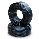أنابيب HDPE PE 80 ضغط 4.8 بار قطر 16 مم سمك 2.3 مم أسود