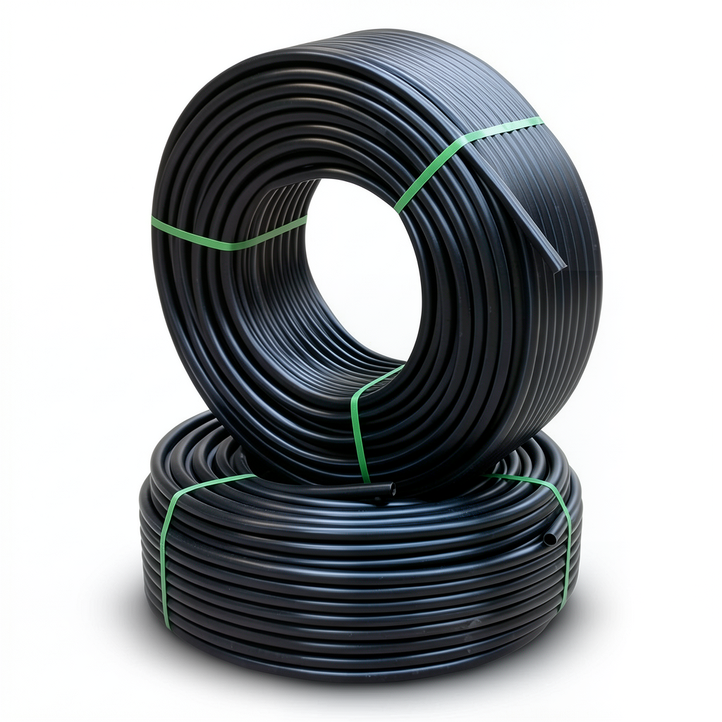 أنابيب HDPE PE 80 ضغط 4.8 بار قطر خارجي 125 مم سمك 7.1 مم لون أسود