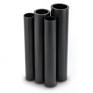 أنابيب HDPE PE 80 ضغط 4.8 بار قطر خارجي 140 مم سمك 8 مم لون أسود
