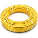 أنابيب HDPE PE 80 ضغط 4.8 بار قطر 50 مم سمك 2.9 مم أصفر