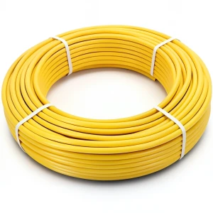 أنابيب HDPE PE 80 ضغط 4.8 بار قطر 50 مم سمك 2.9 مم أصفر