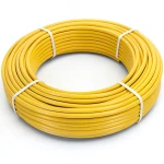 أنابيب HDPE PE 80 ضغط 4.8 بار قطر 63 مم سمك 3.6 مم لون أصفر