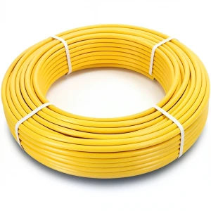 أنابيب HDPE PE 80 ضغط 4.8 بار قطر خارجي 125 مم سمك 7.1 مم لون أصفر
