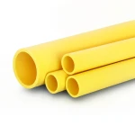 أنابيب HDPE PE 80 ضغط 4.8 بار قطر خارجي 140 مم سمك 8 مم لون أصفر