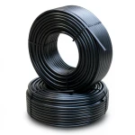 أنابيب HDPE PE 80 ضغط 4.8 بار قطر خارجي 110 مم سمك 6.3 مم لون أسود