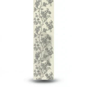 Patterned Wall Paper 10m×0.70m Beige with Gray Color, Model 12066