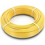 أنابيب HDPE PE 80 ضغط 4.8 بار قطر خارجي 16 مم سمك 2.3 مم لون أصفر