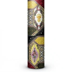 Italian Wallpaper 10m×0.70m Red Black Yellow Color, Model 12076