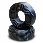 أنابيب HDPE الراجحي PE 63 ضغط 6 بار قطر خارجي 75 مم سمك 4.3 مم لون اسود