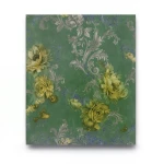 Italian Wall Decoration 10m x 0.73m Green, Model 24025