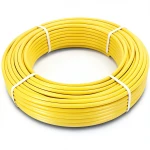 أنابيب HDPE PE 80 ضغط 4.8 بار قطر خارجي 20 مم سمك 2.3 مم لون أصفر
