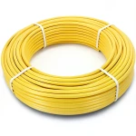 أنابيب HDPE PE 80 ضغط 4.8 بار قطر خارجي 40 مم سمك 2.3 مم لون أصفر