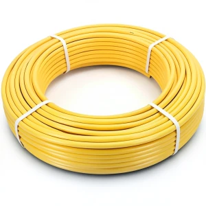 أنابيب HDPE PE 80 ضغط 4.8 بار قطر 50 مم سمك 2.9 مم أصفر