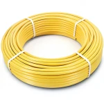 أنابيب HDPE PE 80 ضغط 4.8 بار قطر 63 مم سمك 3.6 مم لون أصفر