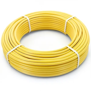 أنابيب HDPE PE 80 ضغط 4.8 بار قطر خارجي 40 مم سمك 2.3 مم لون أصفر