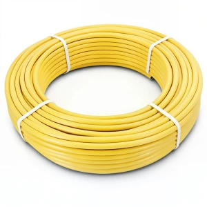 أنابيب HDPE PE 80 ضغط 4.8 بار قطر 50 مم سمك 2.9 مم أصفر