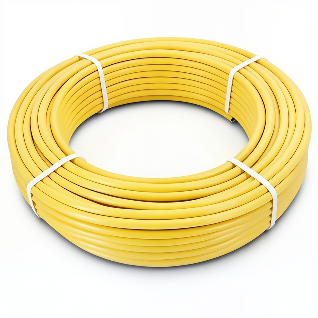 HDPE Pipes PE 80 Pressure 4.8 Bar Diameter 50 mm Thickness 2.9 mm Yellow