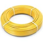 أنابيب HDPE PE 80 ضغط 4.8 بار قطر 90 مم سمك 5.2 مم لون أصفر