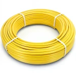 أنابيب HDPE PE 80 ضغط 4.8 بار قطر 63 مم سمك 3.6 مم لون أصفر