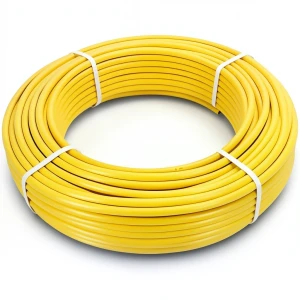 أنابيب HDPE PE 80 ضغط 4.8 بار قطر 63 مم سمك 3.6 مم لون أصفر