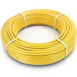 أنابيب HDPE PE 80 ضغط 4.8 بار قطر 75 مم سمك 4.3 مم لون أصفر