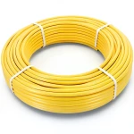 أنابيب HDPE PE 80 ضغط 4.8 بار قطر خارجي 125 مم سمك 7.1 مم لون أصفر