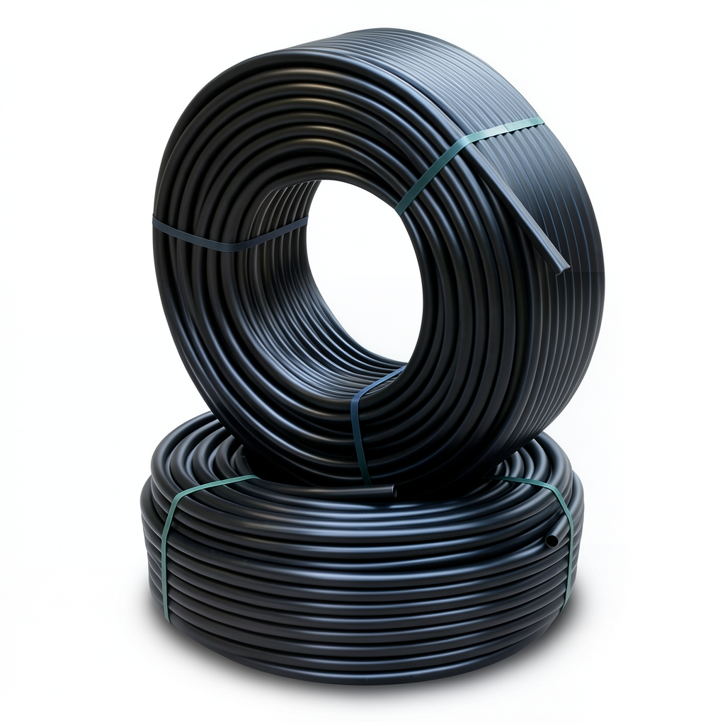 أنابيب HDPE PE 100 ضغط 10 بار قطر 20 مم سمك 3 مم لون أسود
