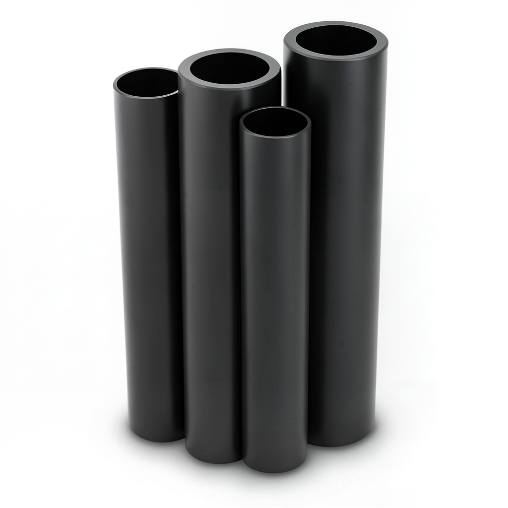 Al-Rajhi HDPE Pipes PE 100 Pressure 6 Bar Diameter 180 mm Thickness 10.3 mm Black