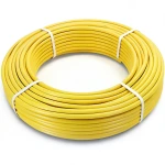 أنابيب HDPE PE 80 ضغط 4.8 بار قطر خارجي 125 مم سمك 7.1 مم لون أصفر