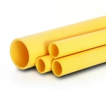 أنابيب HDPE PE 80 ضغط 4.8 بار قطر خارجي 140 مم سمك 8 مم لون أصفر