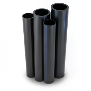 مواسير HDPE PE 100 ضغط 6 بار قطر 280 مم سمك 15.9 مم لون أسود
