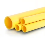 أنابيب HDPE PE 100 ضغط 6 بار قطر خارجي 315 مم سمك 17.9 مم لون أصفر