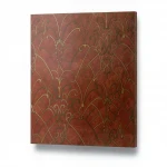 Italian Wall Decoration, 10m x 0.73m, Dark Orange, Model 26048