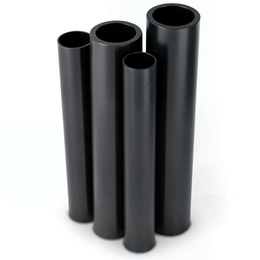 أنابيب HDPE PE 100 ضغط 6 بار قطر خارجي 500 مم سمك 28.4 مم لون أسود