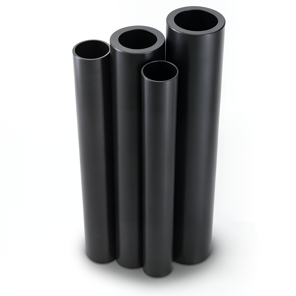 مواسير HDPE لبولي ايثيلين عالي الكثافة الراجحي PE 100 ضغط 6 بار قطر 560 مم سمك 31.9 مم أسود