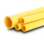 أنابيب HDPE PE 100 ضغط 6 بار قطر خارجي 315 مم سمك 17.9 مم لون أصفر