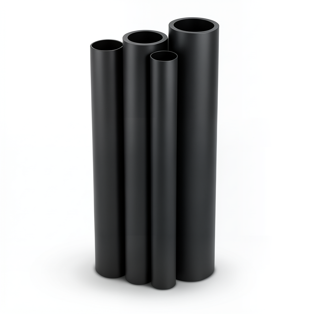 أنابيب HDPE PE 100 ضغط 6 بار قطر خارجي 630 مم سمك 35.8 مم لون أسود