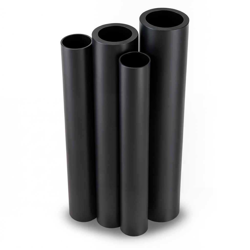أنابيب HDPE الراجحي PE 80 ضغط 8 بار قطر 140 مم سمك 12.7 مم لون أسود