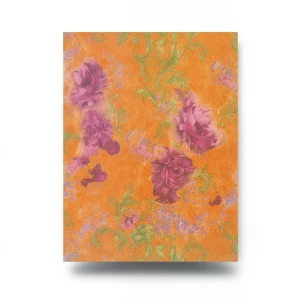 Italian Wall Covering Size 10m×0.73m, Orange Color, Model 24026