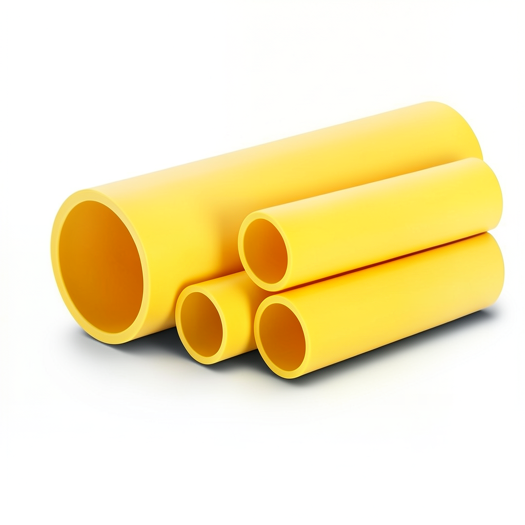Al-Rajhi HDPE Pipes PE 100 Pressure 6 Bar Outside Diameter 630 mm Thickness 35.8 mm Yellow