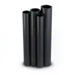 مواسير HDPE PE 100 ضغط 6 بار قطر 250 مم سمك 14.2 مم لون أسود