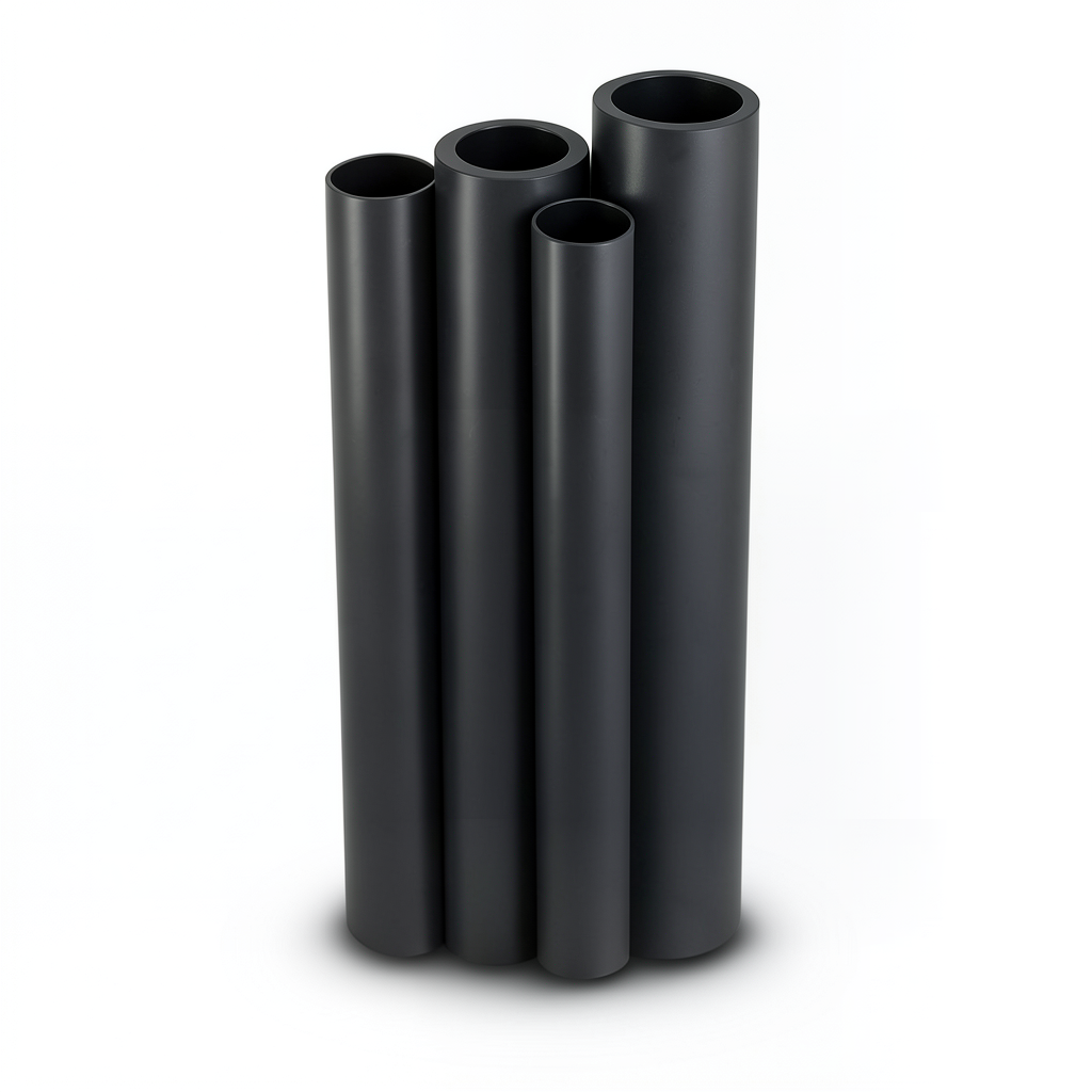 HDPE Pipes PE 100 Pressure 6 Bar 250 mm Diameter 14.2 mm Thickness Black