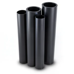 مواسير HDPE PE 80 ضغط 8 بار قطر خارجي 160 مم سمك 14.6 مم لون أسود