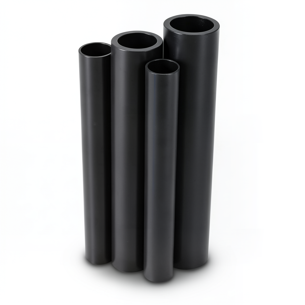 مواسير HDPE PE 100 ضغط 6 بار قطر خارجي 315 مم سمك 17.9 مم لون أسود